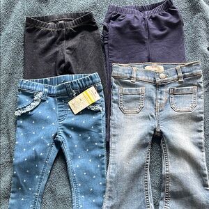 Kids Denim Bottoms Set